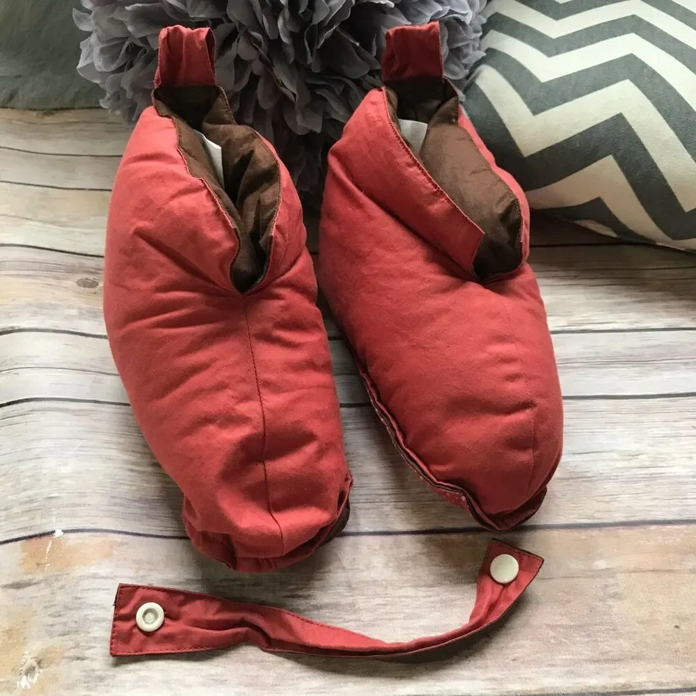 Melange Home‎ Boys Girls Slippers Size Small Kids Soft Rust Brown Booties